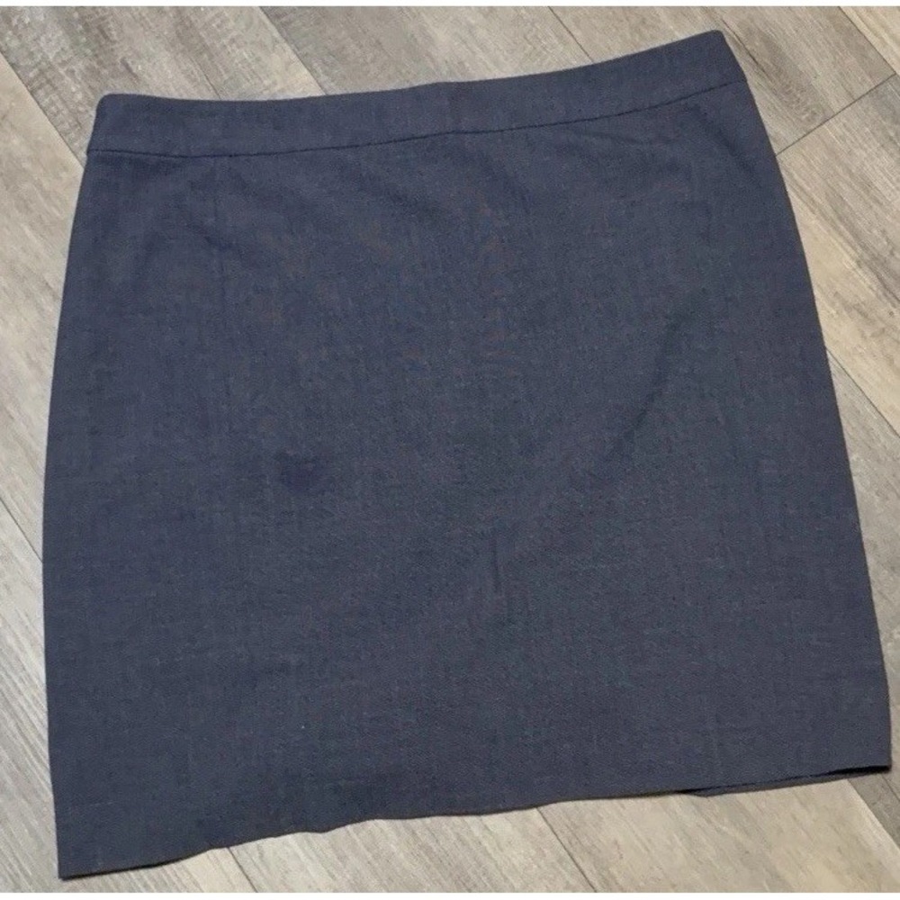 LOFT Navy Blue Pencil Skirt Size 16 Minimalist Career Workwear Classic Mini Midi